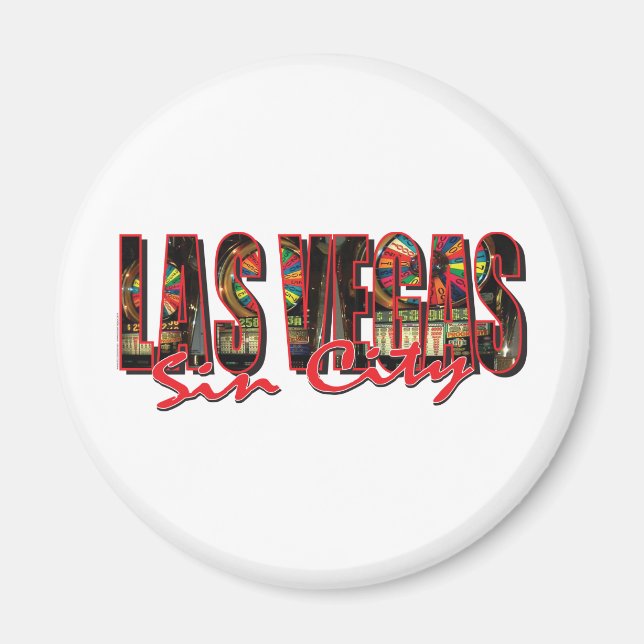 Las Vegas Sin City Magnet (Front)