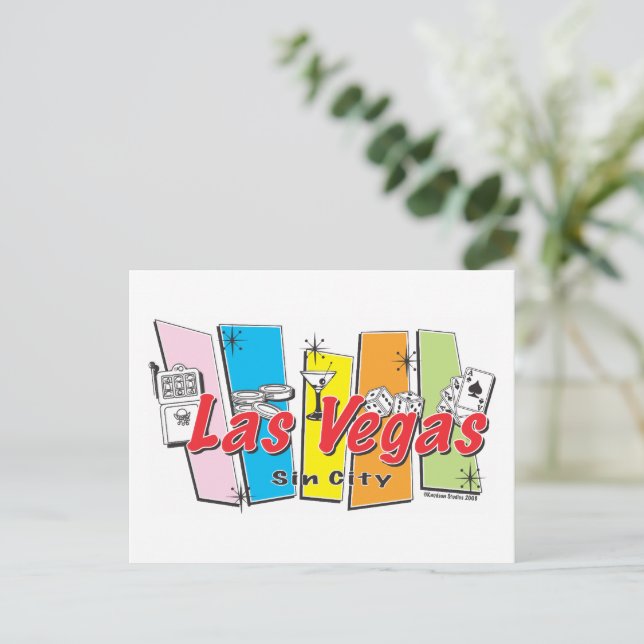 Las-Vegas-Sin-City Postcard (Standing Front)