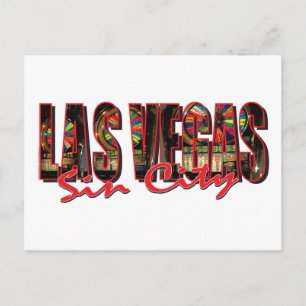 Las Vegas Sin City Postcard