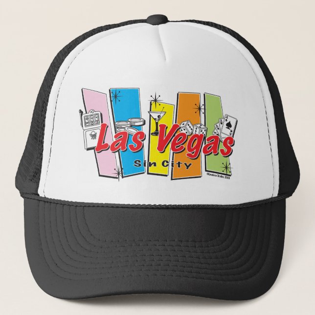 Las-Vegas-Sin-City Trucker Hat (Front)