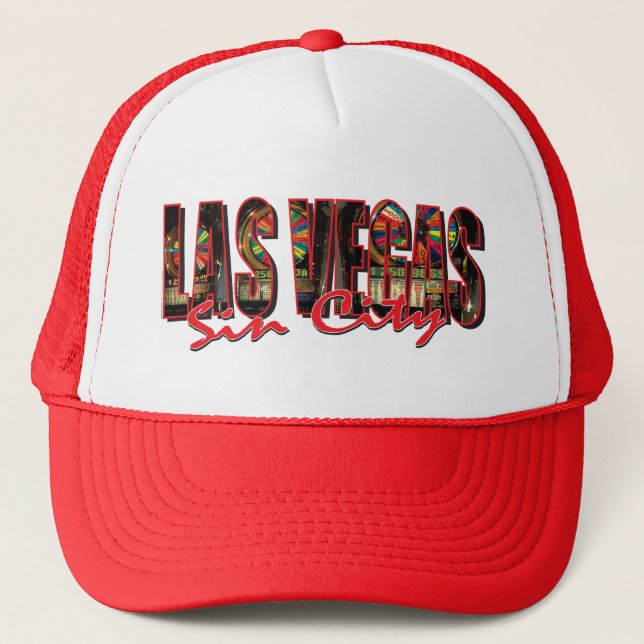 Las Vegas Sin City Trucker Hat (Front)