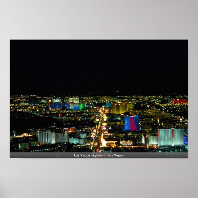 Las Vegas skyline at Las Vegas Poster (Front)