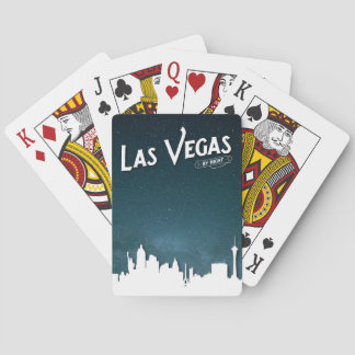 Las Vegas skyline by night, Las Vegas, Nevada Playing Cards