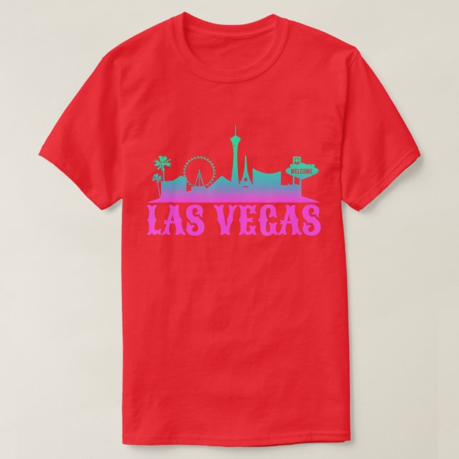 Las Vegas Skyline Cityscape City Metropole  T-Shirt (Design Front)