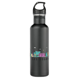 Las Vegas Skyline Retro Vintage Nevada Souvenir Gi 710 Ml Water Bottle