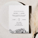 Las Vegas Skyline Wedding Invitation with Photo<br><div class="desc">The Skyline Collection is a stunning assortment of meticulously sketched city skylines that capture the essence of iconic urban landscapes. Perfectly suited for metropolitan weddings or destination weddings alike,  this collection embodies the timeless charm of cityscapes and brings an elegant touch to your special day.</div>