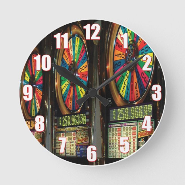 Las Vegas Slot Machine Clock (Front)