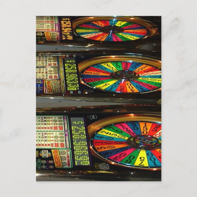 Las Vegas Slot Machines Postcard (Front)