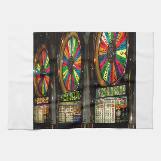 Las Vegas Slot Machines Tea Towel