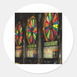 Las VEGAS-SLOTS Classic Round Sticker