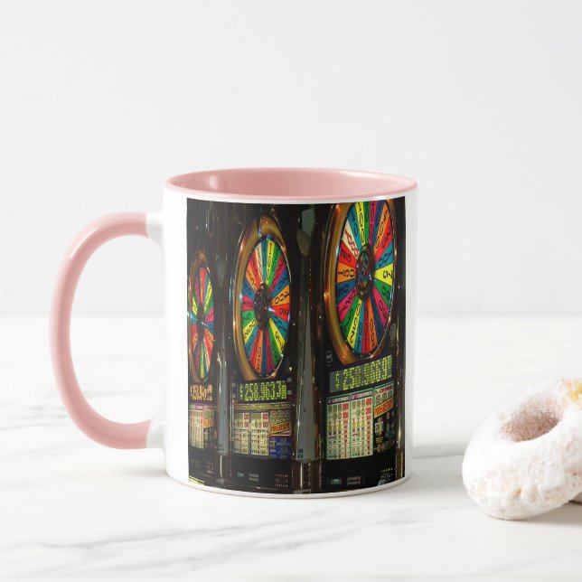 Las VEGAS-SLOTS Mug (With Donut)