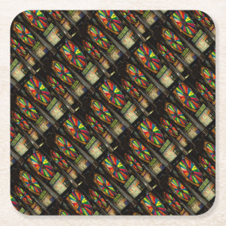 Las VEGAS-SLOTS Square Paper Coaster