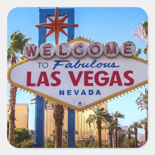 Las Vegas Square Sticker (Front)