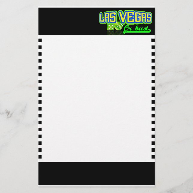 Las Vegas stationary, customisable Stationery (Front)