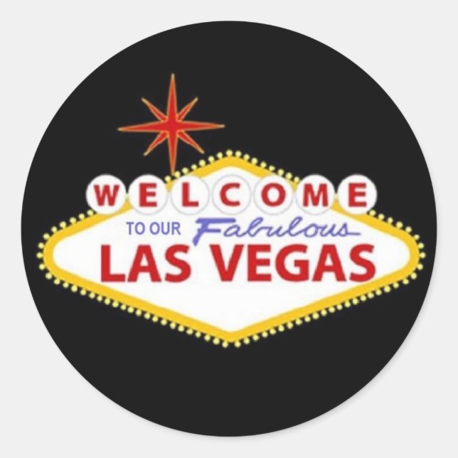 Las Vegas Sticker - Personalise your own! (Front)