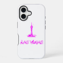 Las Vegas Stratosphere Neon Pink Sketch iPhone