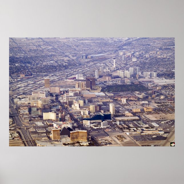 Las Vegas Strip Aerial 2007 Photo Poster (Front)
