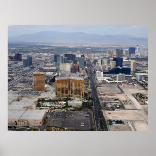 Las Vegas Strip Aerial View 2009 Poster