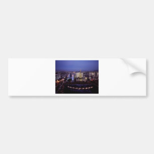 Las Vegas Strip Aerial View Casino Gambling City Bumper Sticker