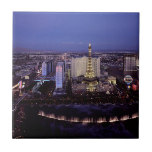 Las Vegas Strip Aerial View Casino Gambling City Tile