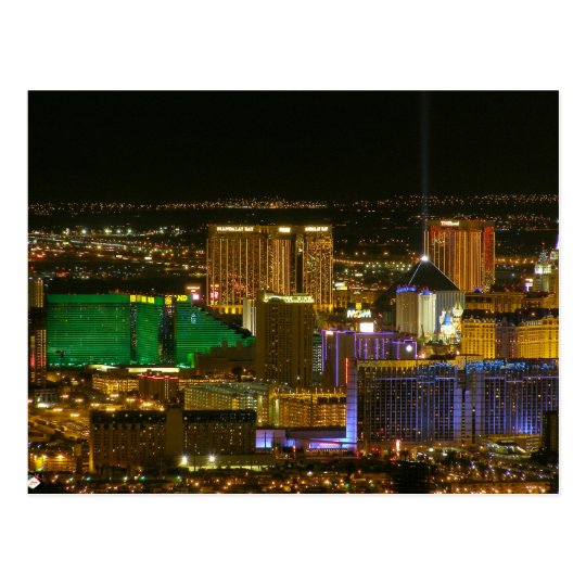 Las Vegas Strip Aerial View Postcards