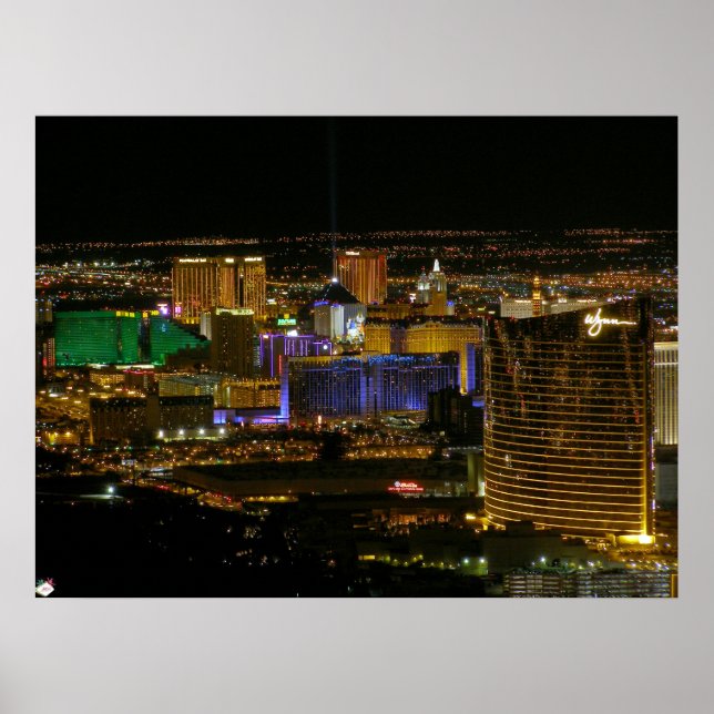 Las Vegas Strip Aerial View Poster (Front)