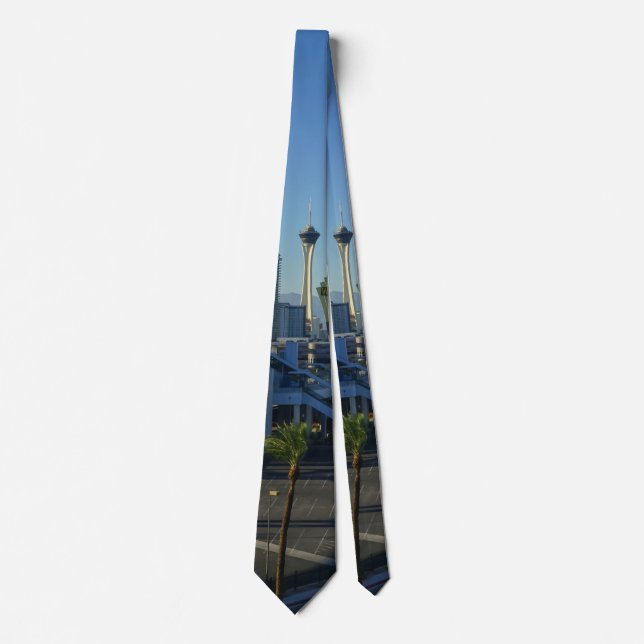 Las Vegas Strip Ahead Neck Tie (Front)