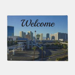 Las Vegas Strip Ahead Welcome Doormat