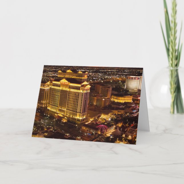 Las Vegas Strip at night Card (Front)