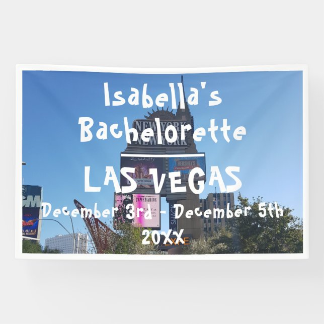 Las Vegas Strip Casino | Bachelorette Name Banner (Horizontal)
