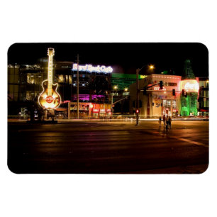 Las Vegas Strip @ Night Flexible Magnet #5