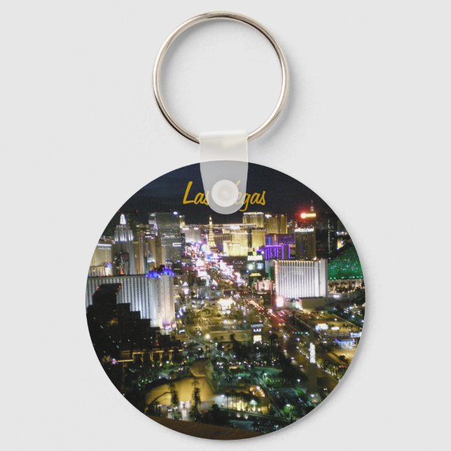 Las Vegas Strip Photo Key Ring (Front)