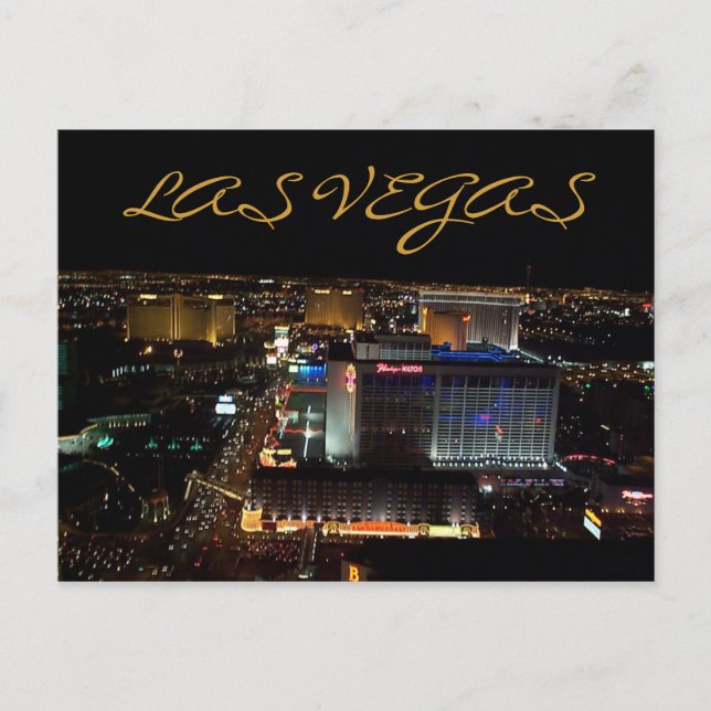 Las Vegas strip Postcard (Front)