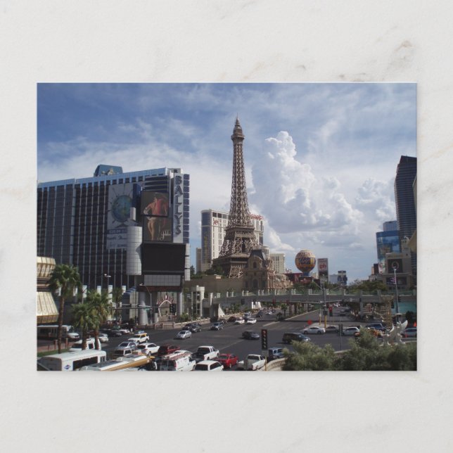 Las Vegas Strip postcard. Postcard (Front)