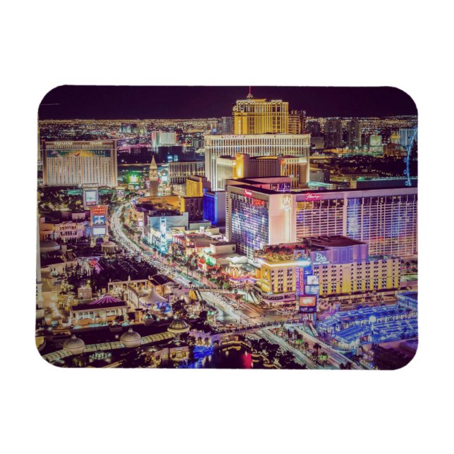 Las Vegas strip stylised Magnet (Horizontal)