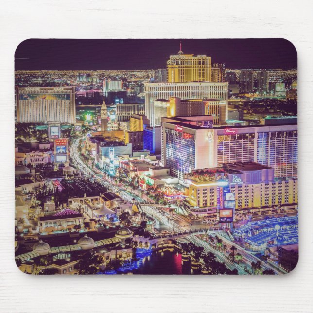 Las Vegas strip stylised Mouse Mat (Front)