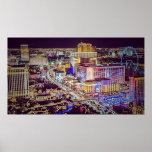 Las Vegas strip stylised Poster