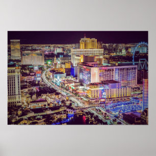 Las Vegas strip stylised Poster