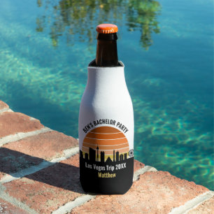 Las Vegas Strip Sunset Custom Vacation Bottle Cooler