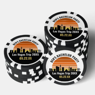Las Vegas Strip Sunset Custom Vacation Poker Chips
