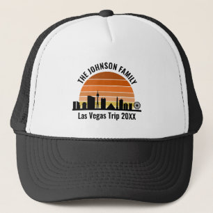Las Vegas Strip Sunset Custom Vacation Trucker Hat