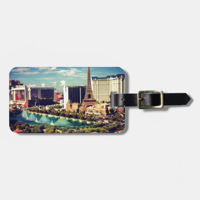 Las Vegas Strip View Luggage Tag (Front Horizontal)