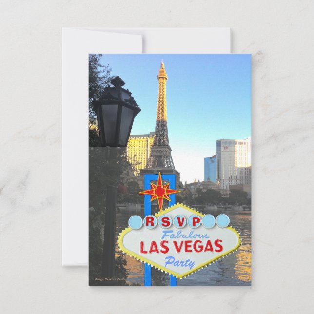 Las Vegas Strip View RSVP enclosure (Front)