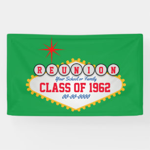 Las Vegas Style Reunion Personalise  Banner