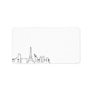 Las Vegas Stylised Skyline    Blank Label