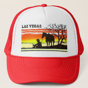 Las Vegas Sunset Cowboy Trucker Hat