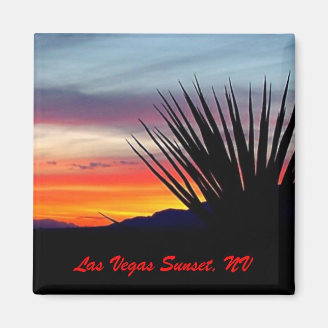 Las Vegas Sunset, NV Magnet (Front)