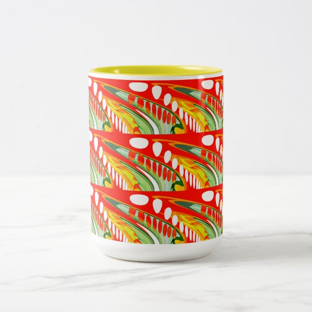 Las Vegas sunset Two-Tone Coffee Mug (Center)