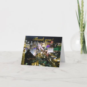 Las Vegas Thank You Aerial Strip Photograph