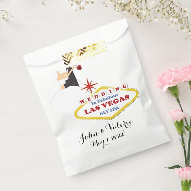 Las Vegas Thank you Wedding Favour Gift Bags (Sealed)